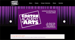 Desktop Screenshot of crotonacademy.org